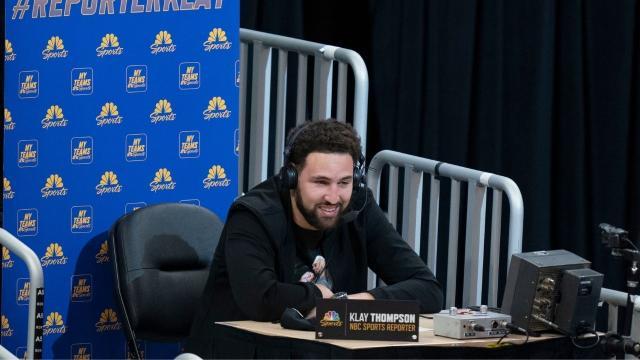 mk体育官网-克雷化身解说员点评勇士 赛后机智发问为难库里